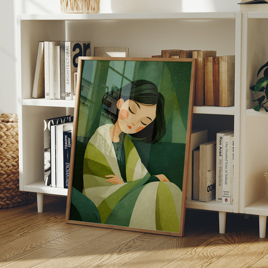 She Rests Inside the Green