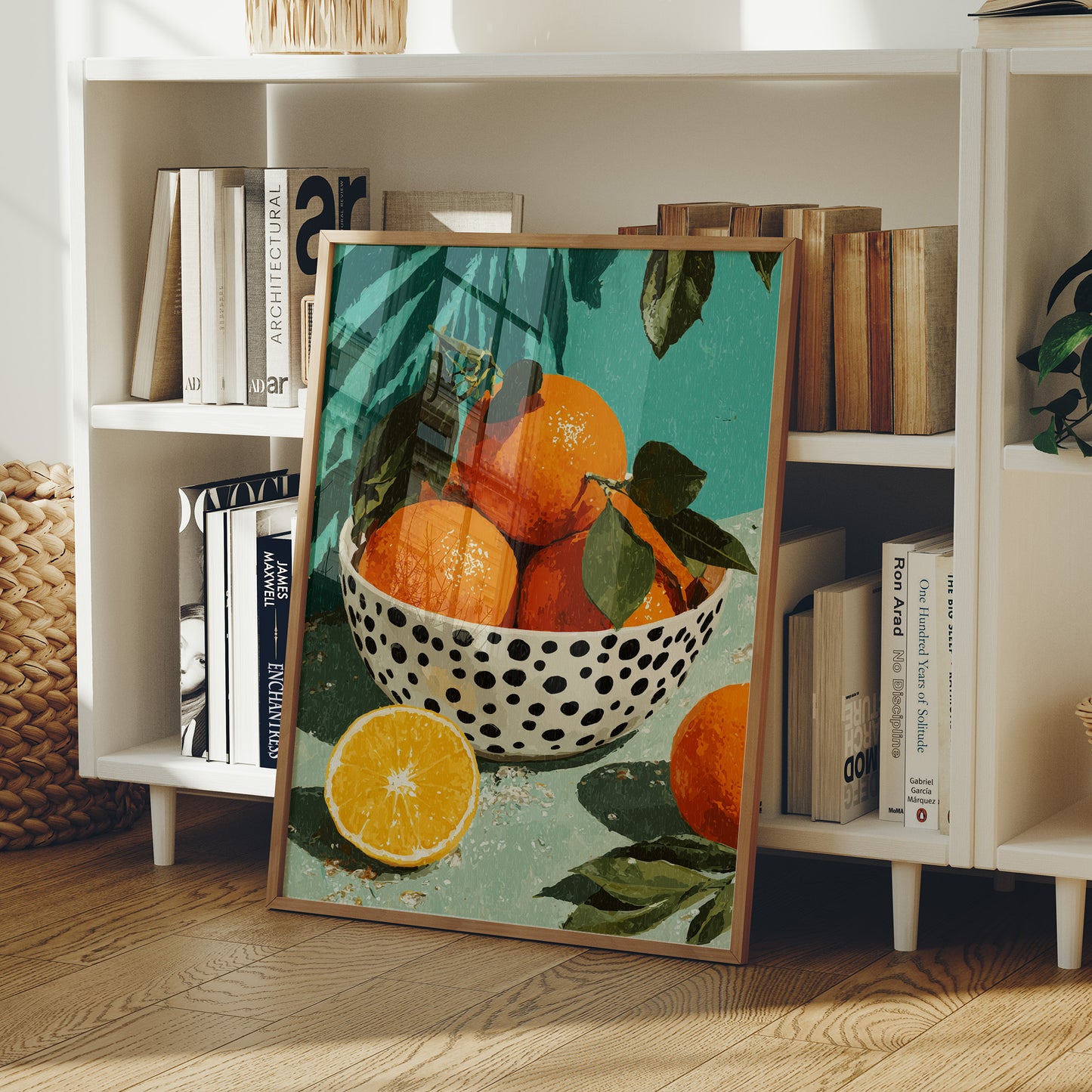 Oranges on a Teal Afternoon