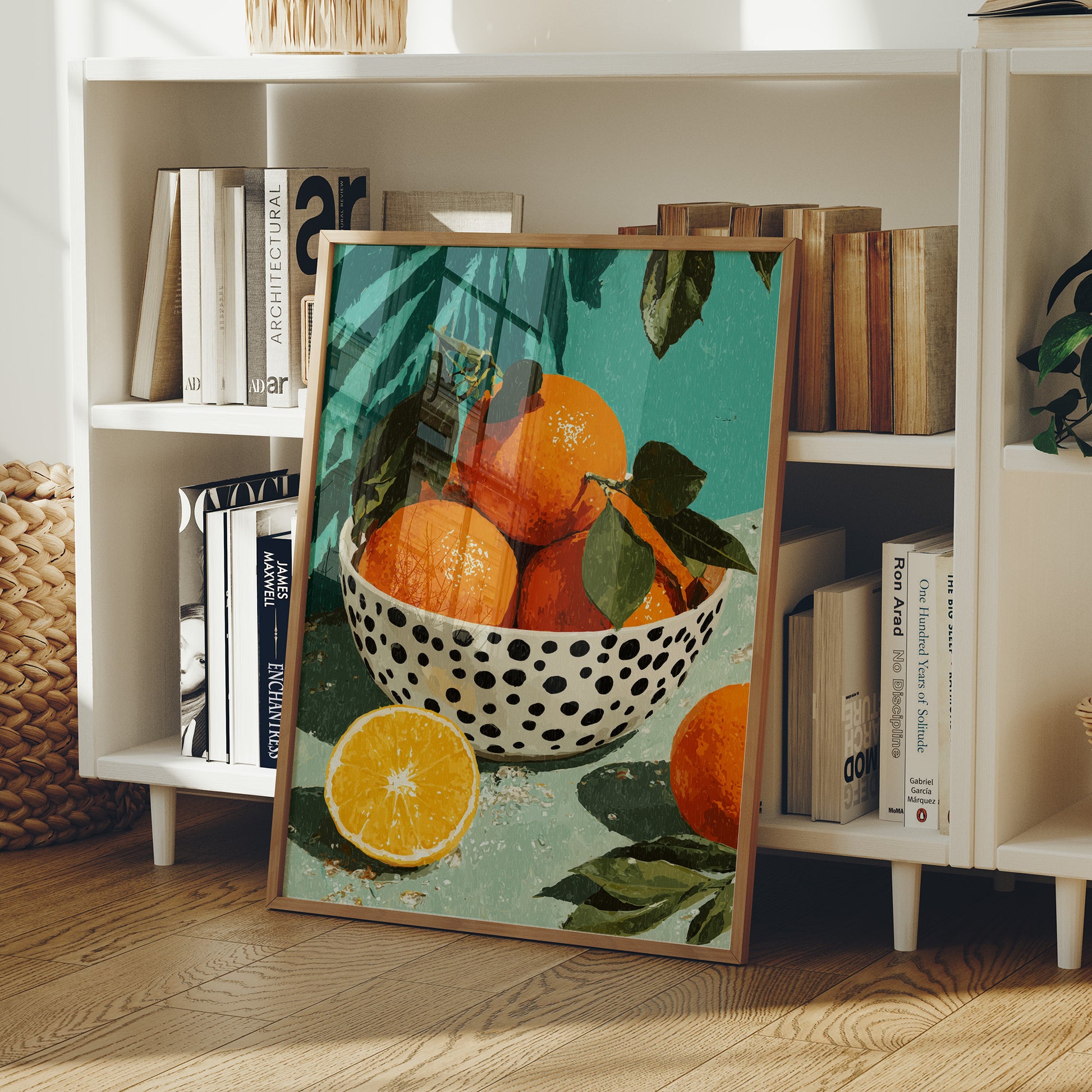 Oranges on a Teal Afternoon