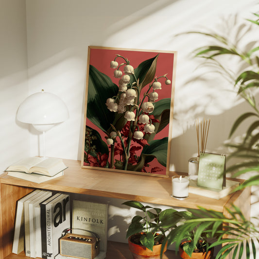 Lily of the Valley in Coral