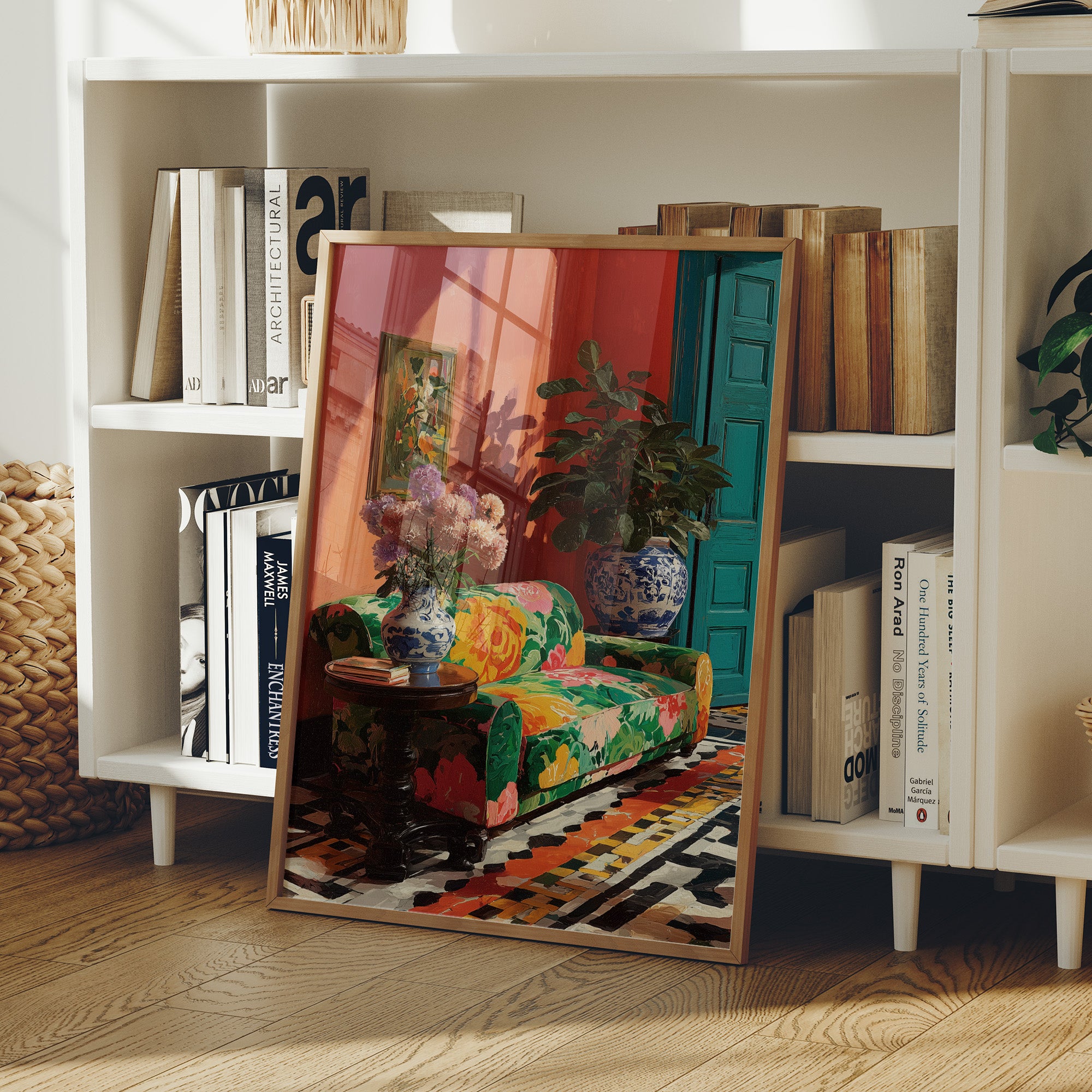 Coral Room, Painted Sofa