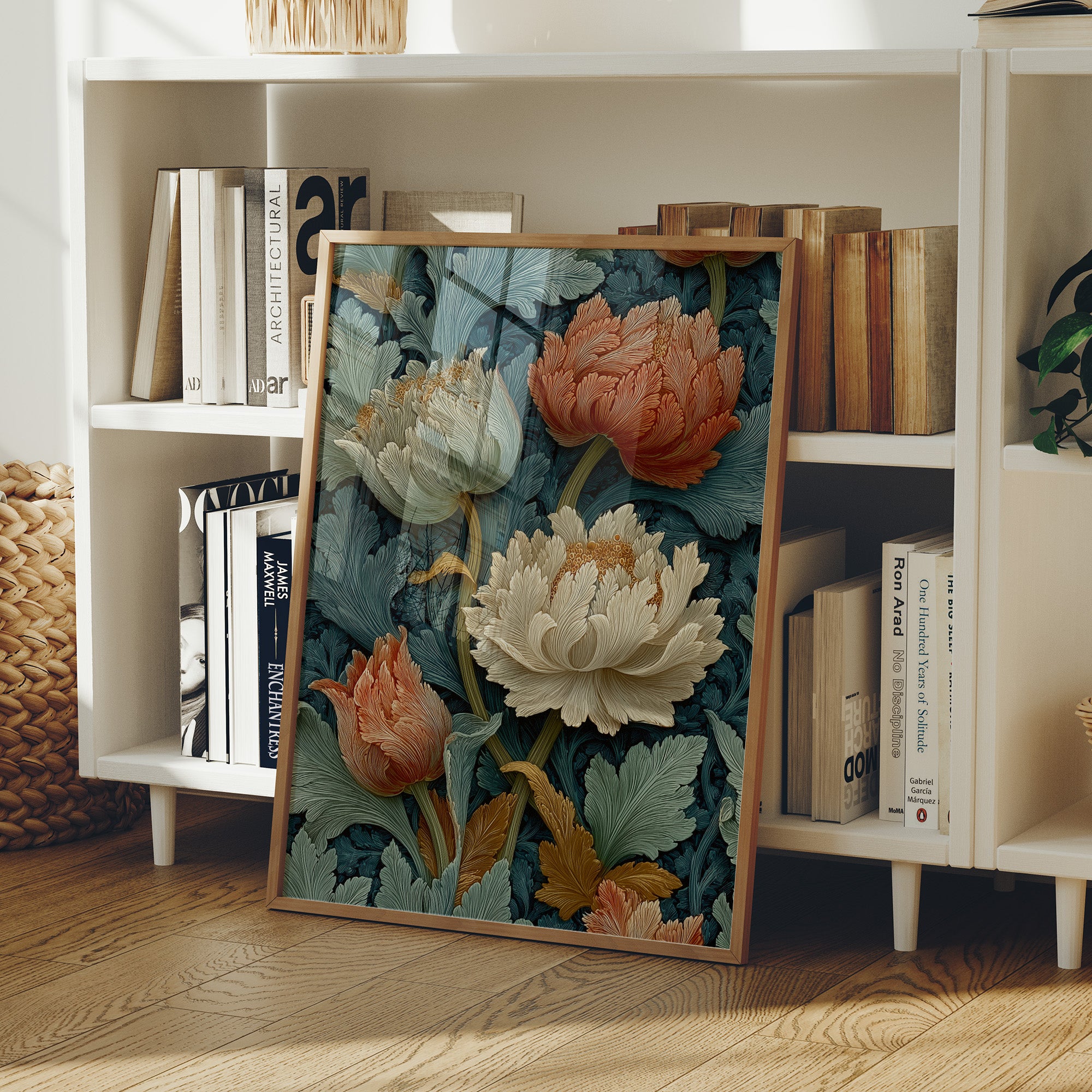 Peonies in the Old Pattern