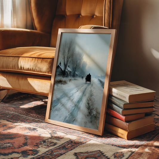 Carriage on the Frozen Road