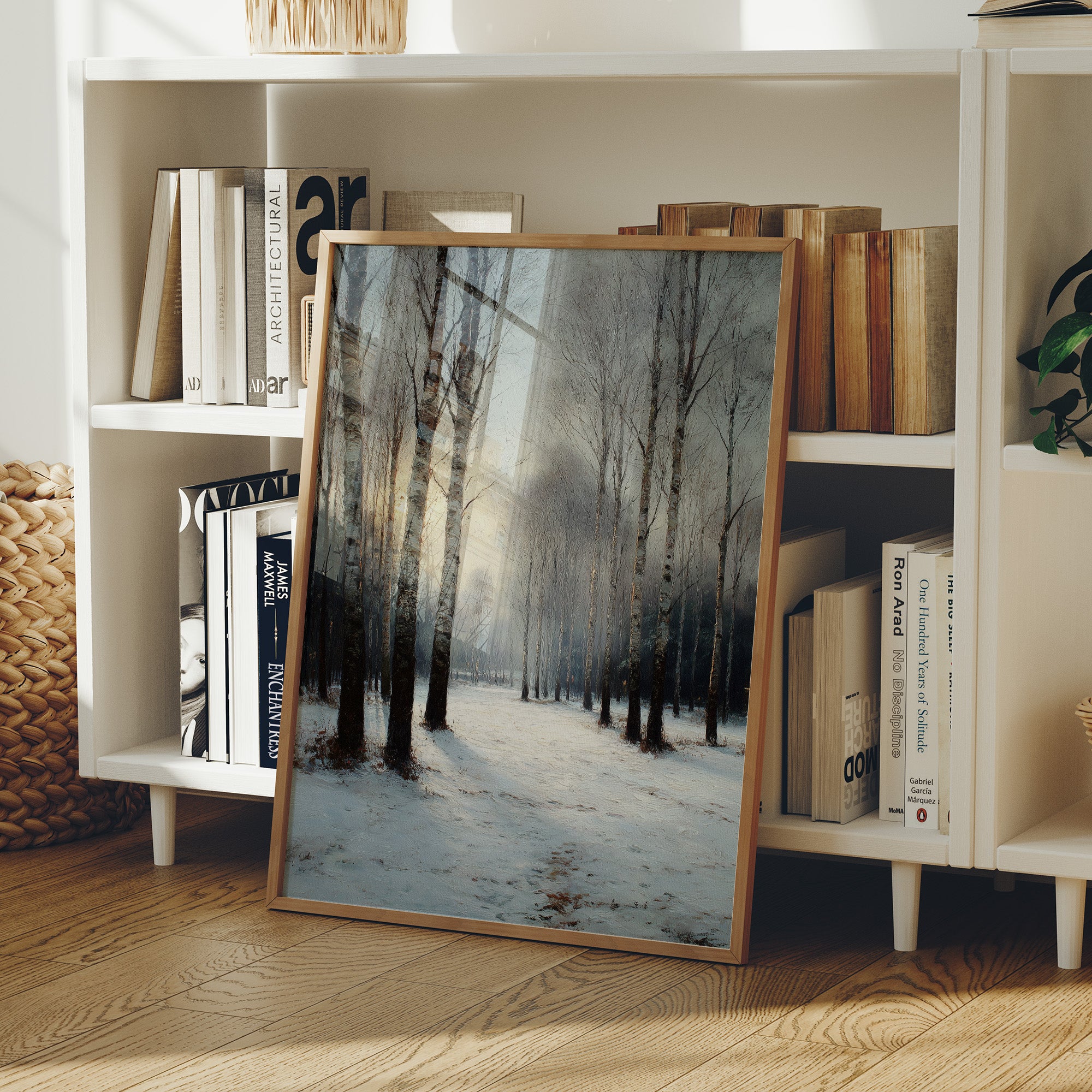 Sunset Through the Birches