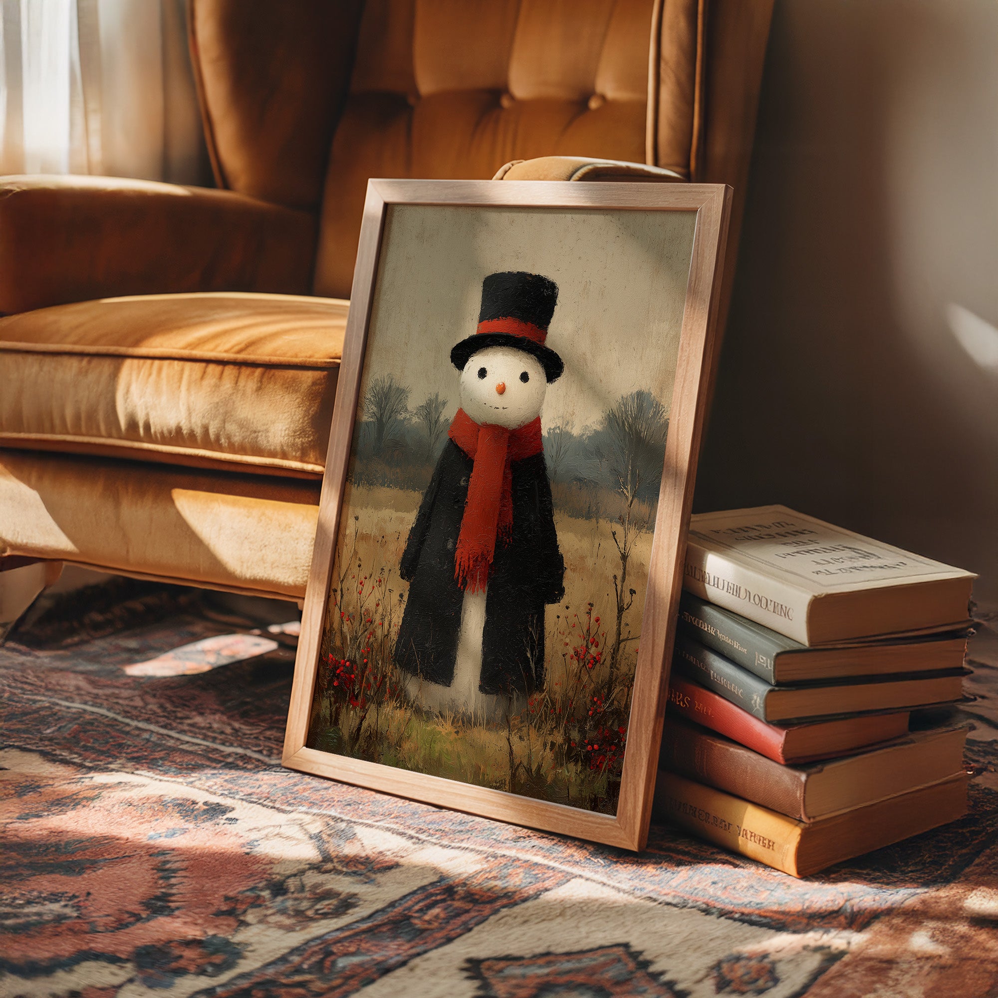 Snowman in the Meadow