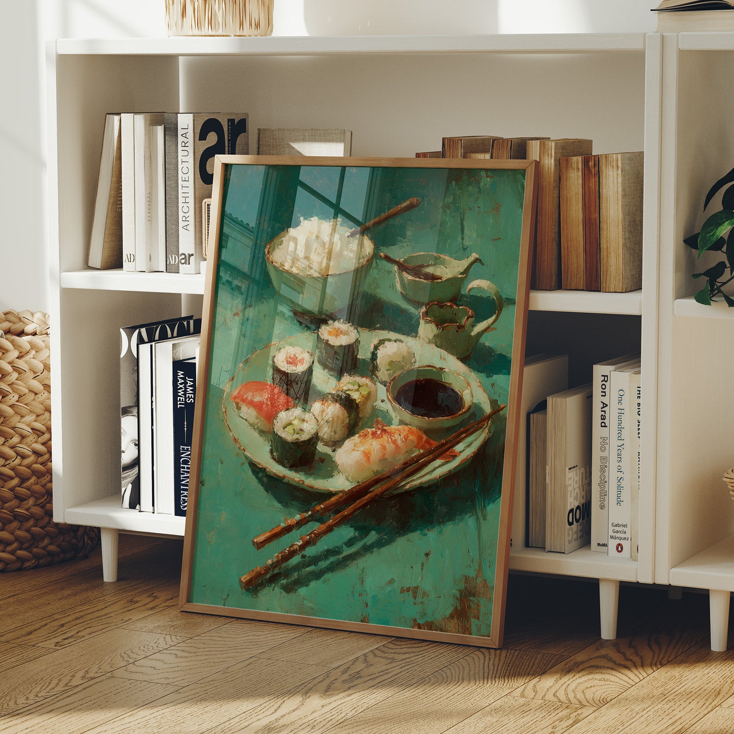 Sushi in Teal Shadow