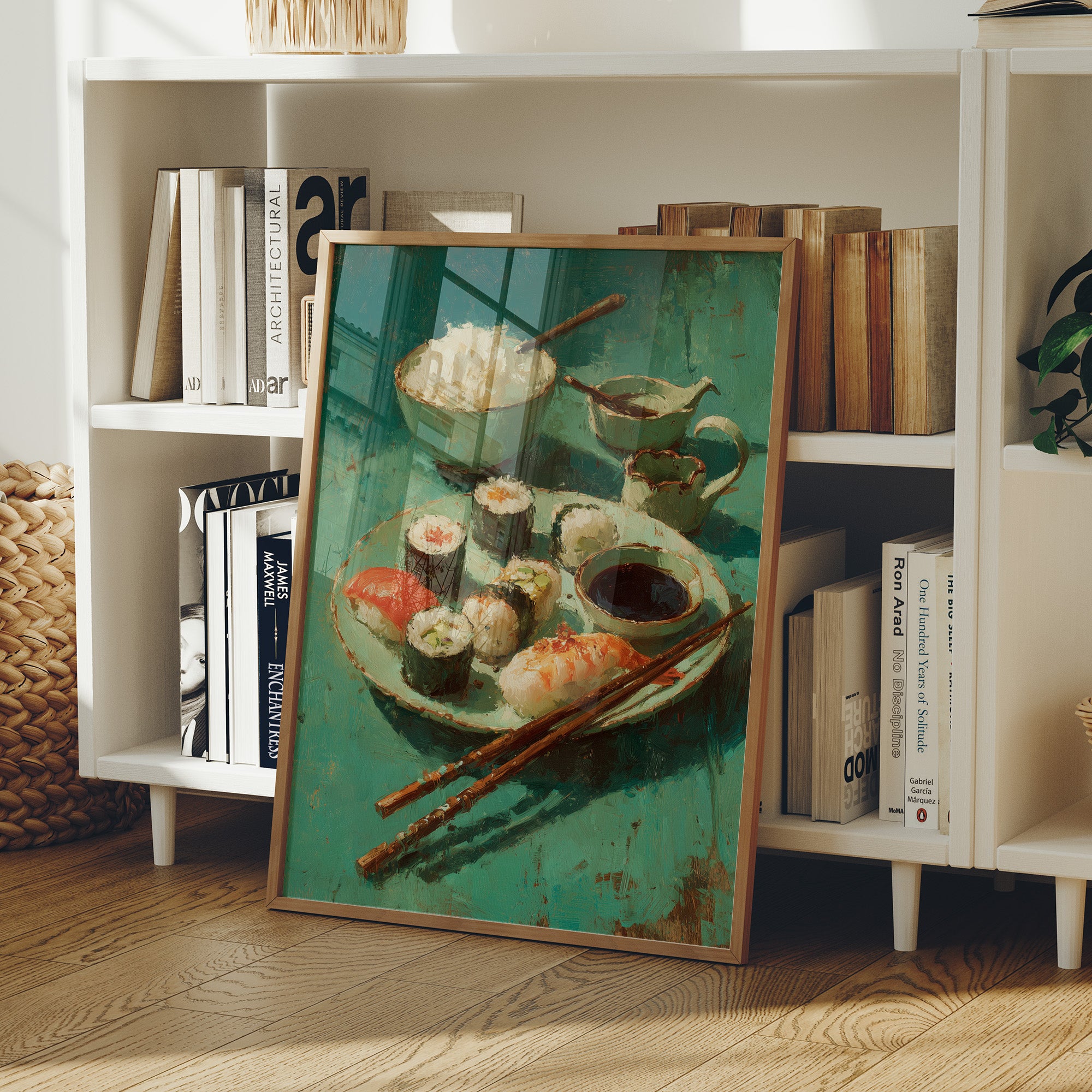 Sushi in Teal Shadow