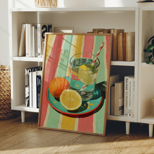 Iced Lemonade, Summer Stripes