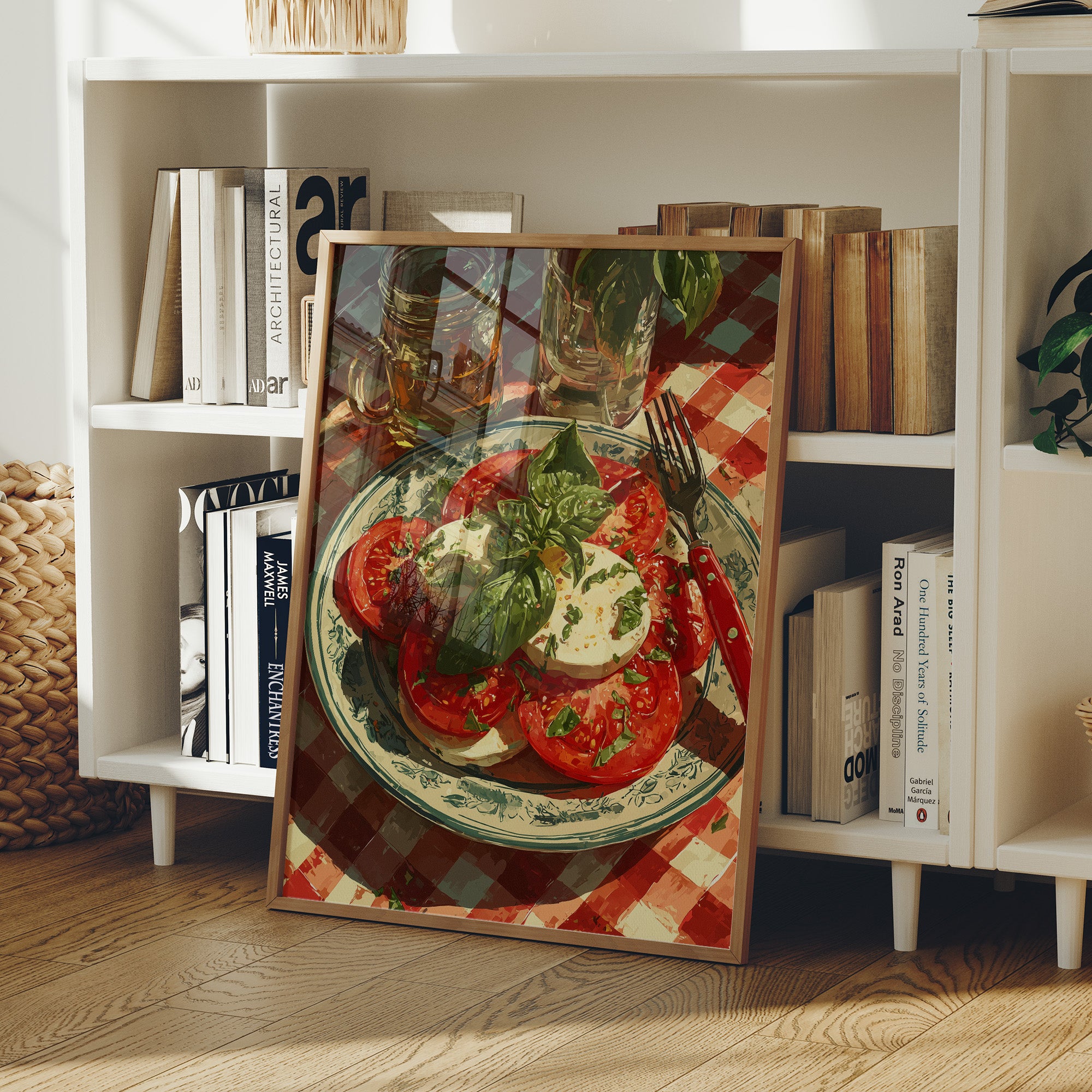Caprese on Checkered Cloth