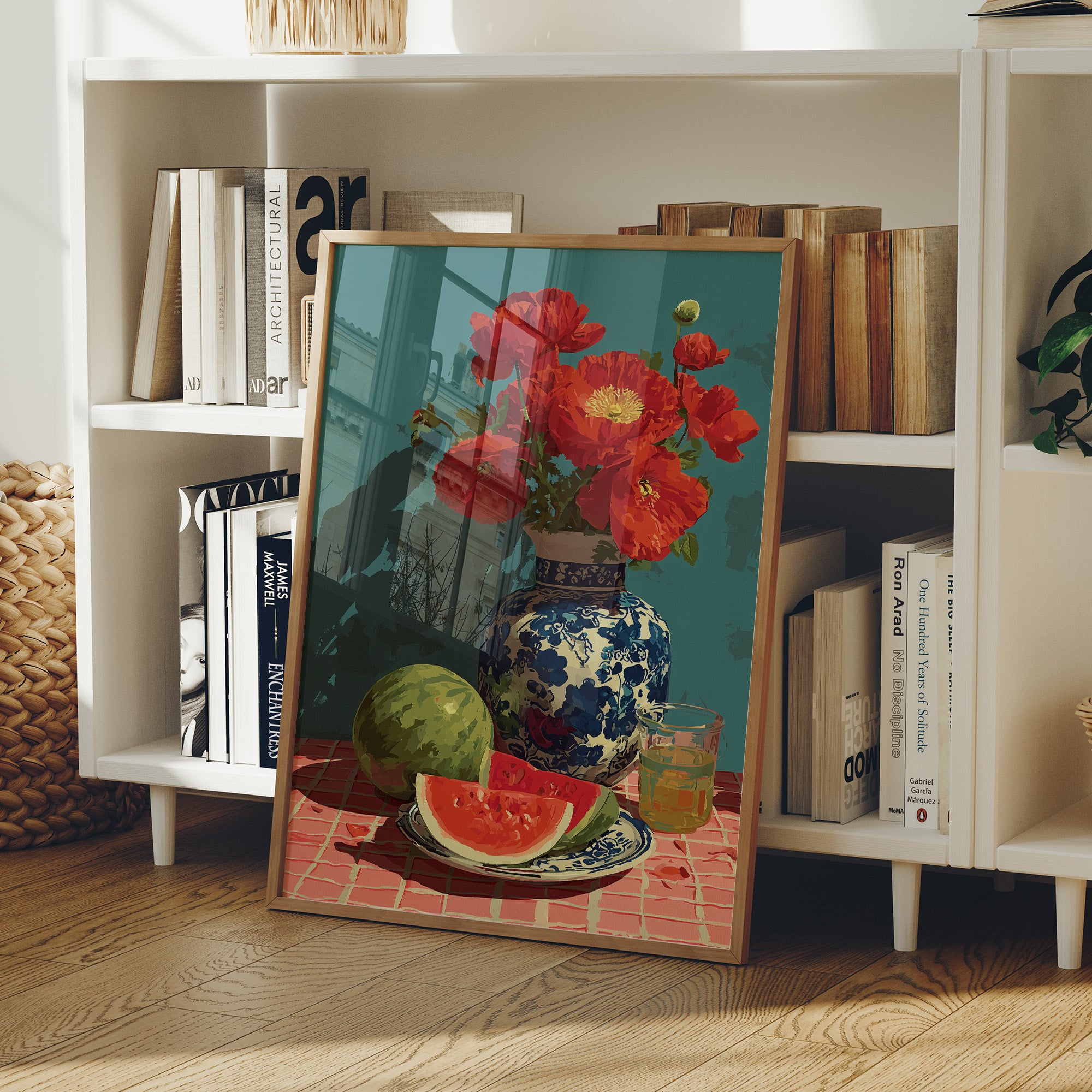 Poppies and Watermelon Slices