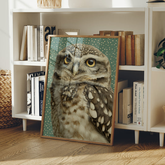 Wide-Eyed Little Owl
