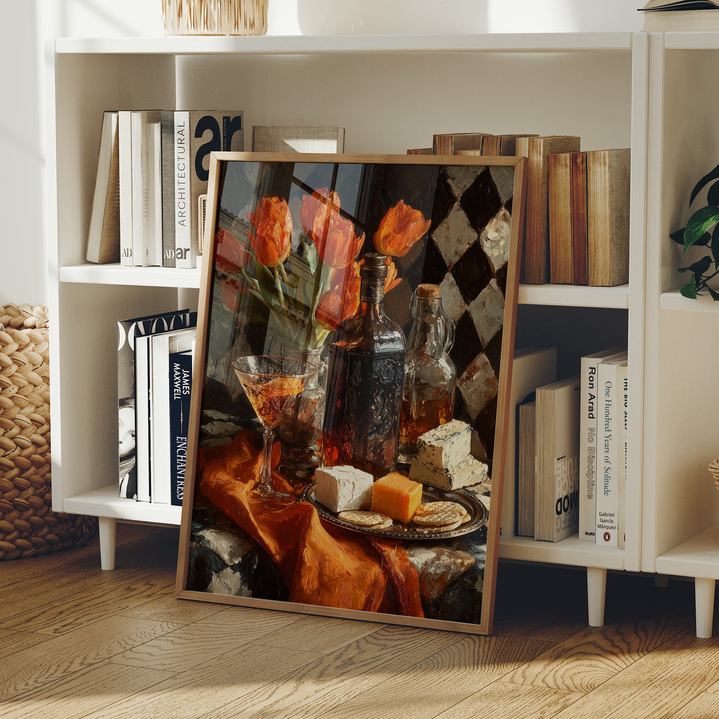Tulips, Wine, and Cheese Board