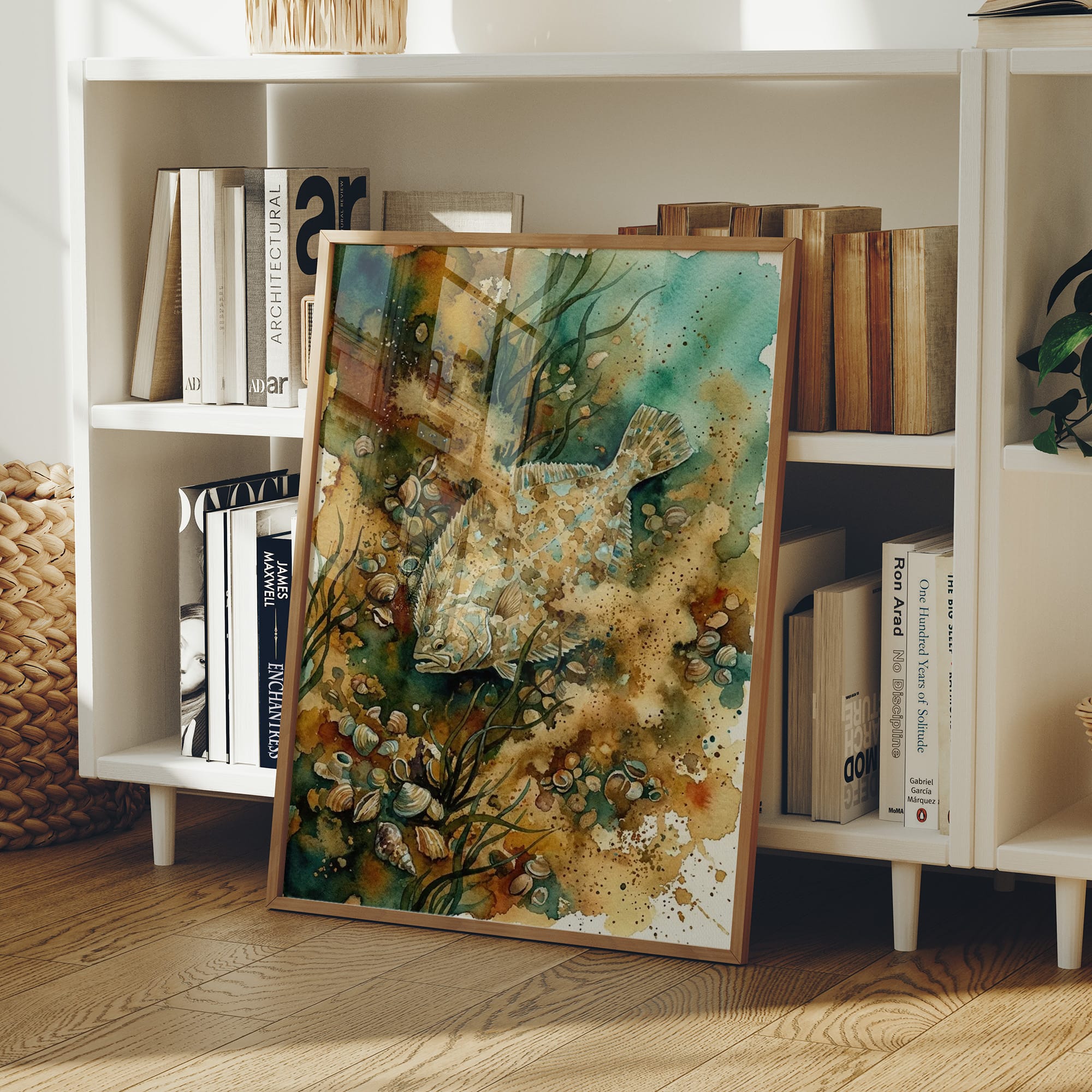 Sandy Camouflage: Watercolor Flounder Study