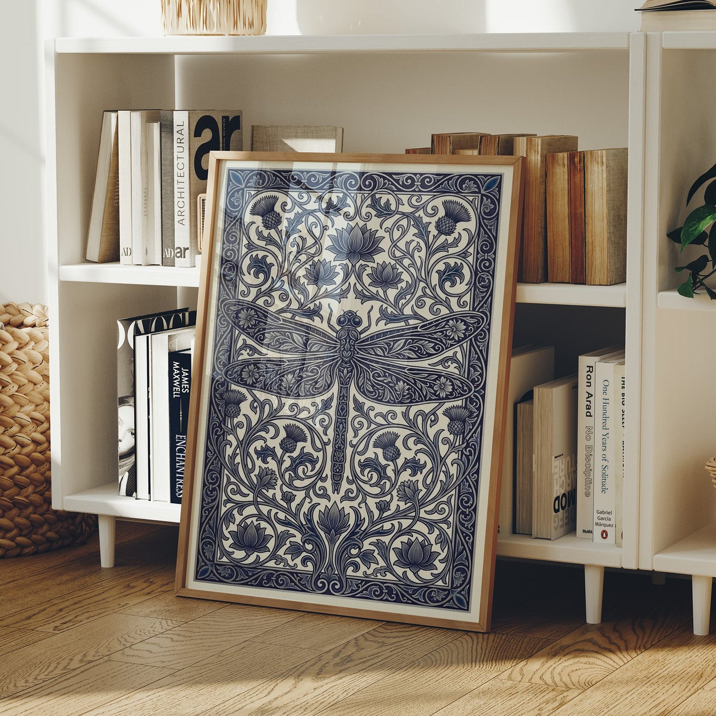 Dragonfly Lattice: Art Nouveau Pattern Study
