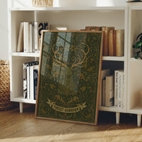 Forest Guardian: Art Nouveau Stag Pattern