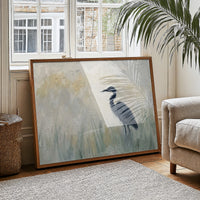 Heron in the Marsh Grass