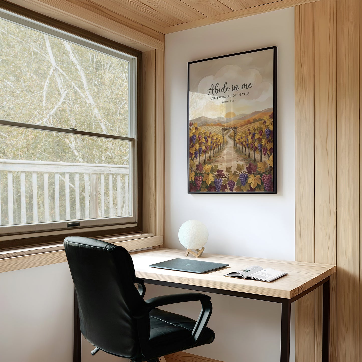 Abide in Me: Vineyard Scripture Print