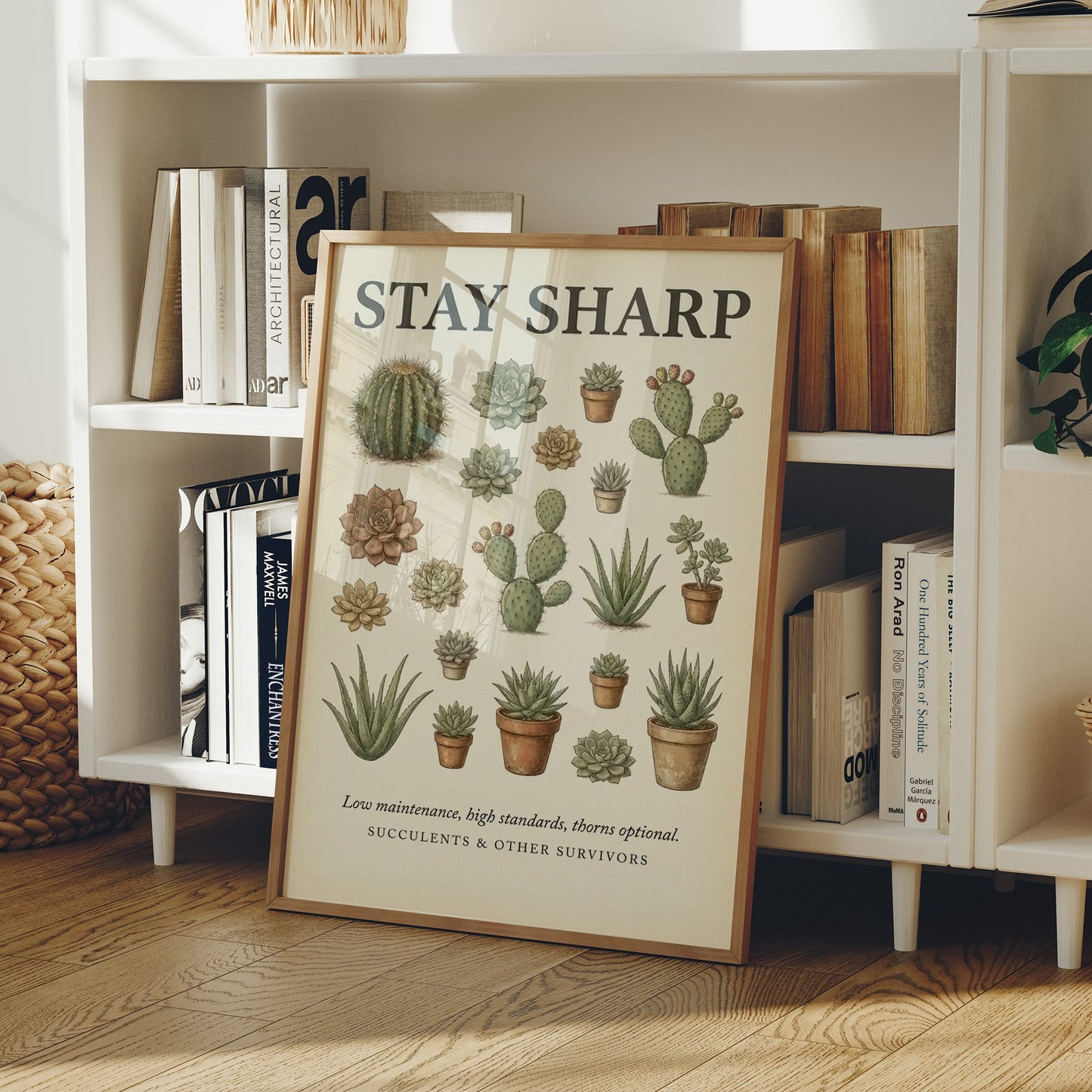 Stay Sharp: Vintage Succulent & Cactus Chart