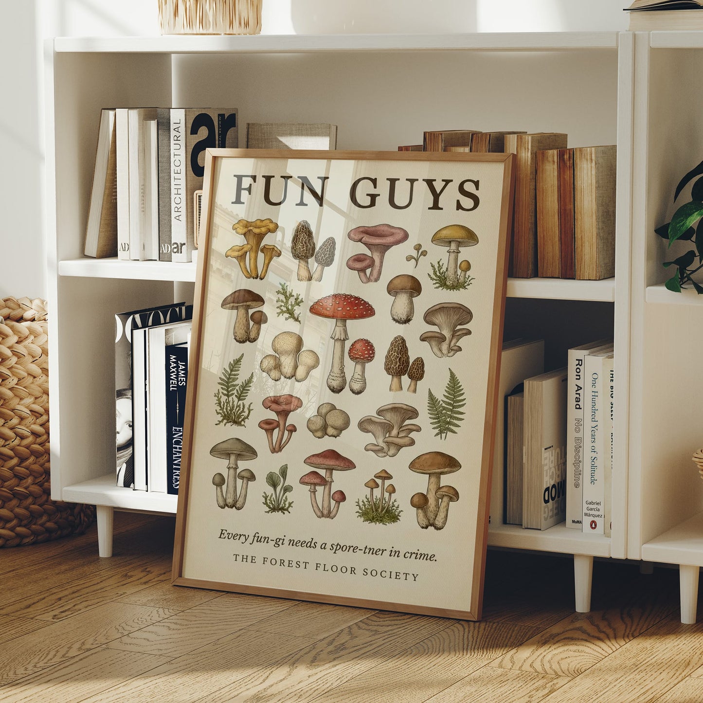 Fun Guys: Vintage Mushroom Chart