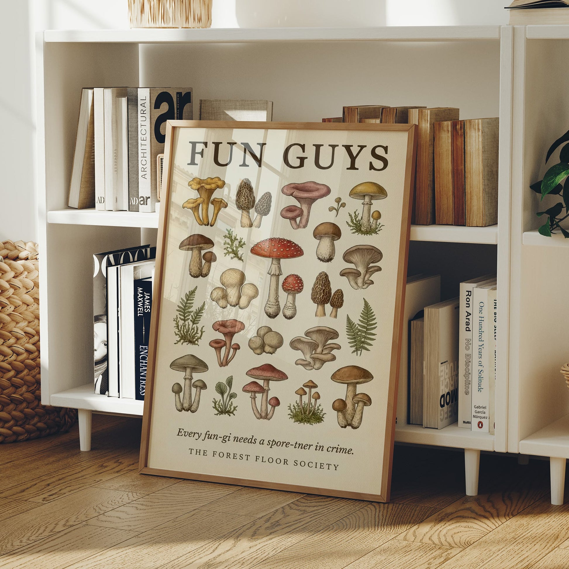 Fun Guys: Vintage Mushroom Chart