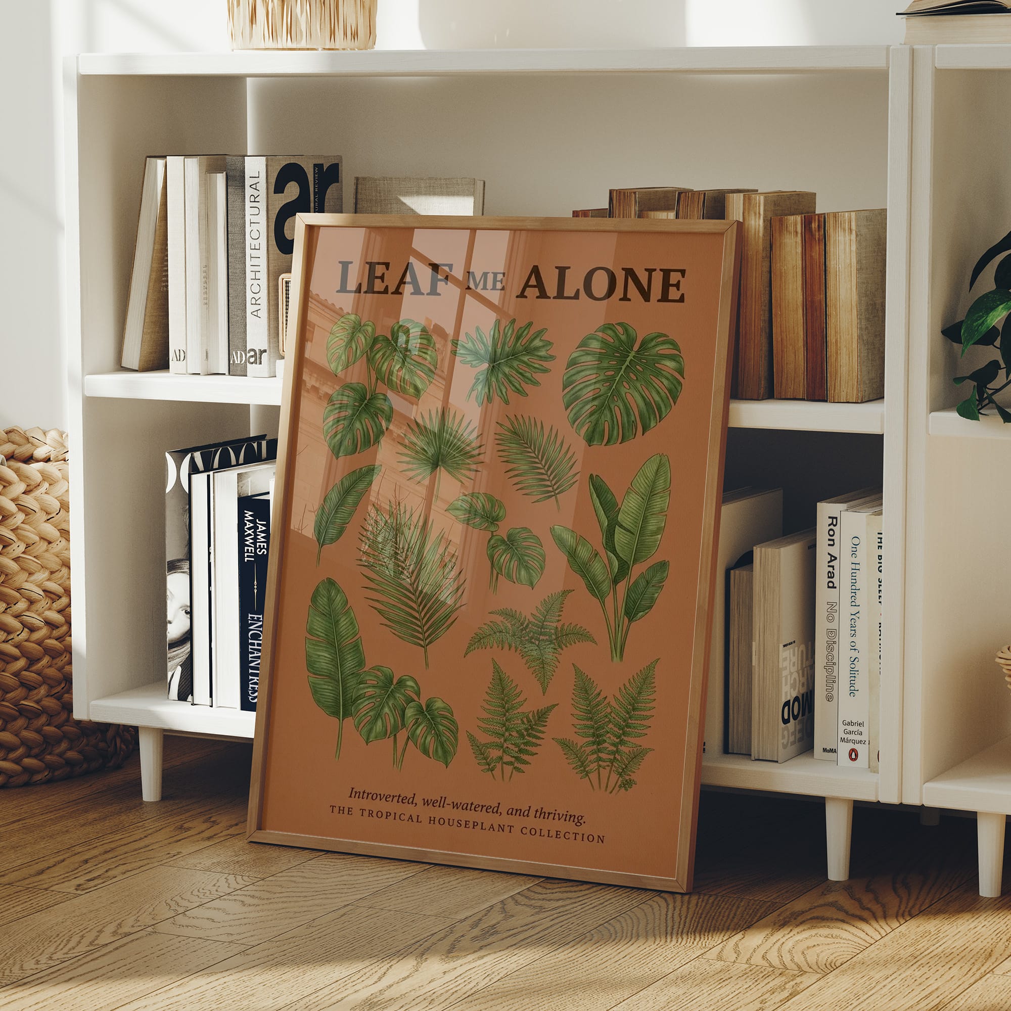 Leaf Me Alone: Vintage Tropical Houseplant Chart
