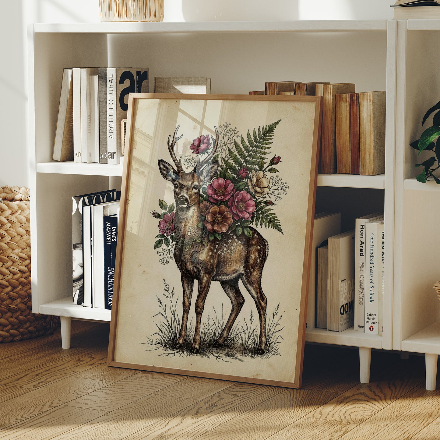 Antlers and Wild Roses