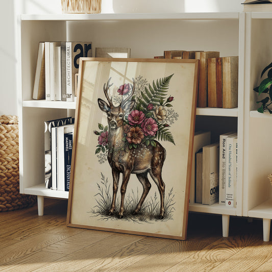 Antlers and Wild Roses