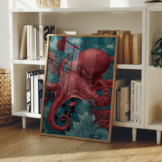 Crimson Depths Octopus