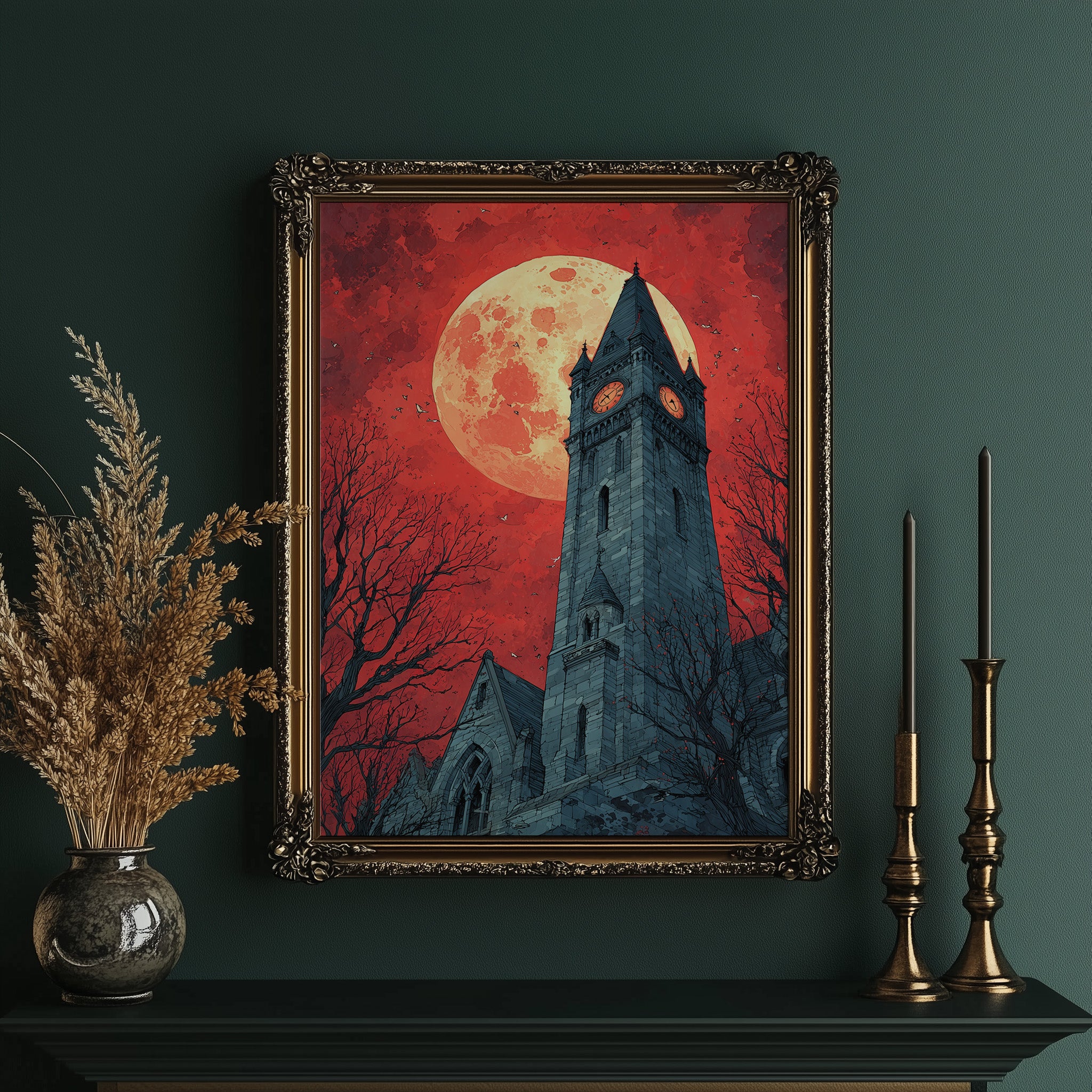 Blood Moon Over the Bell Tower