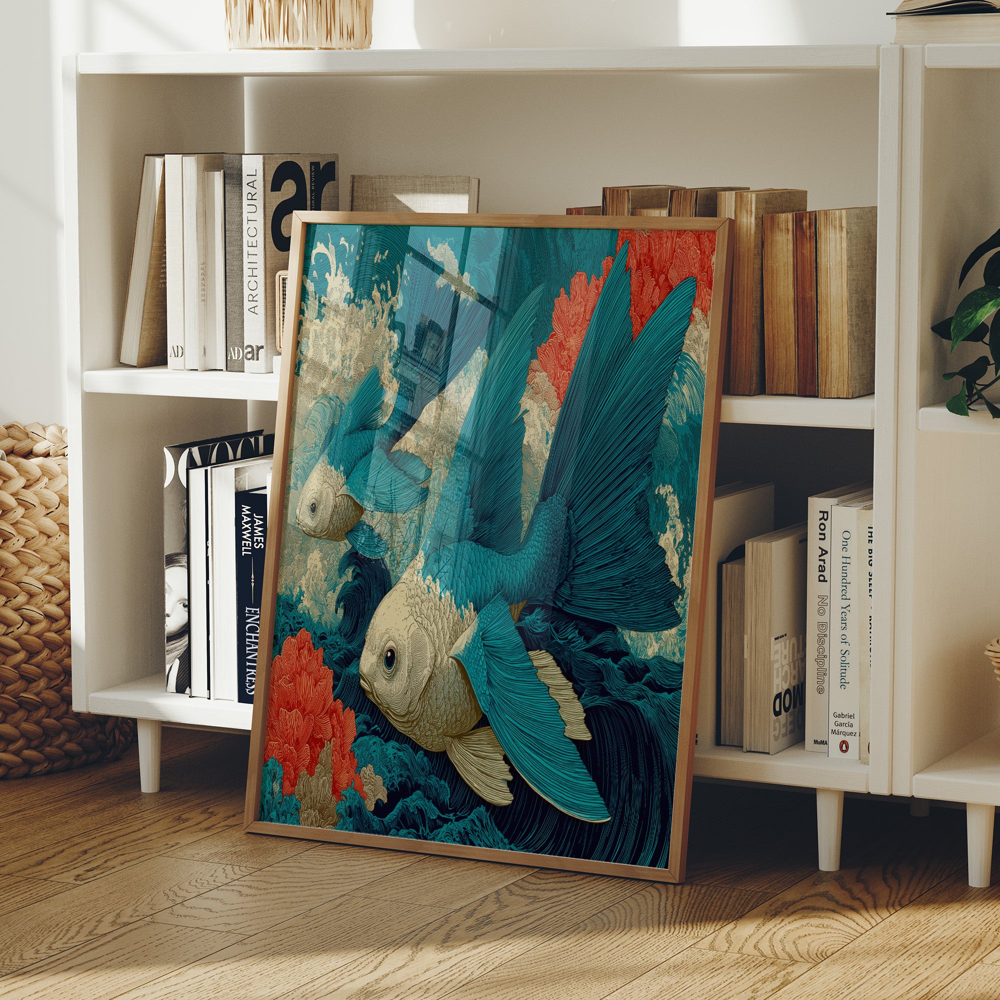 Koi in the Great Wave