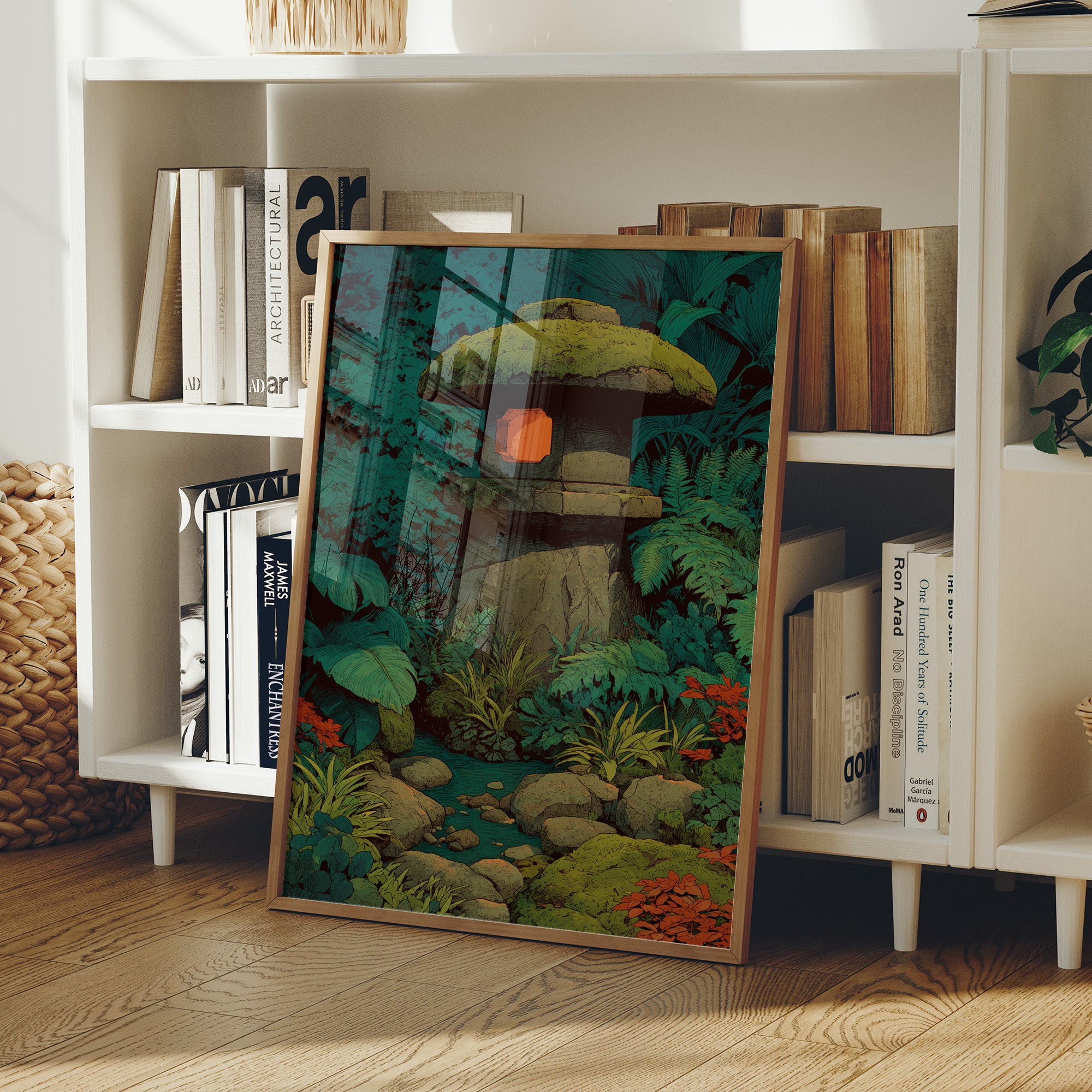 Lantern by the Stream