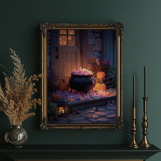 Cauldron Full of Candy Corn Nights