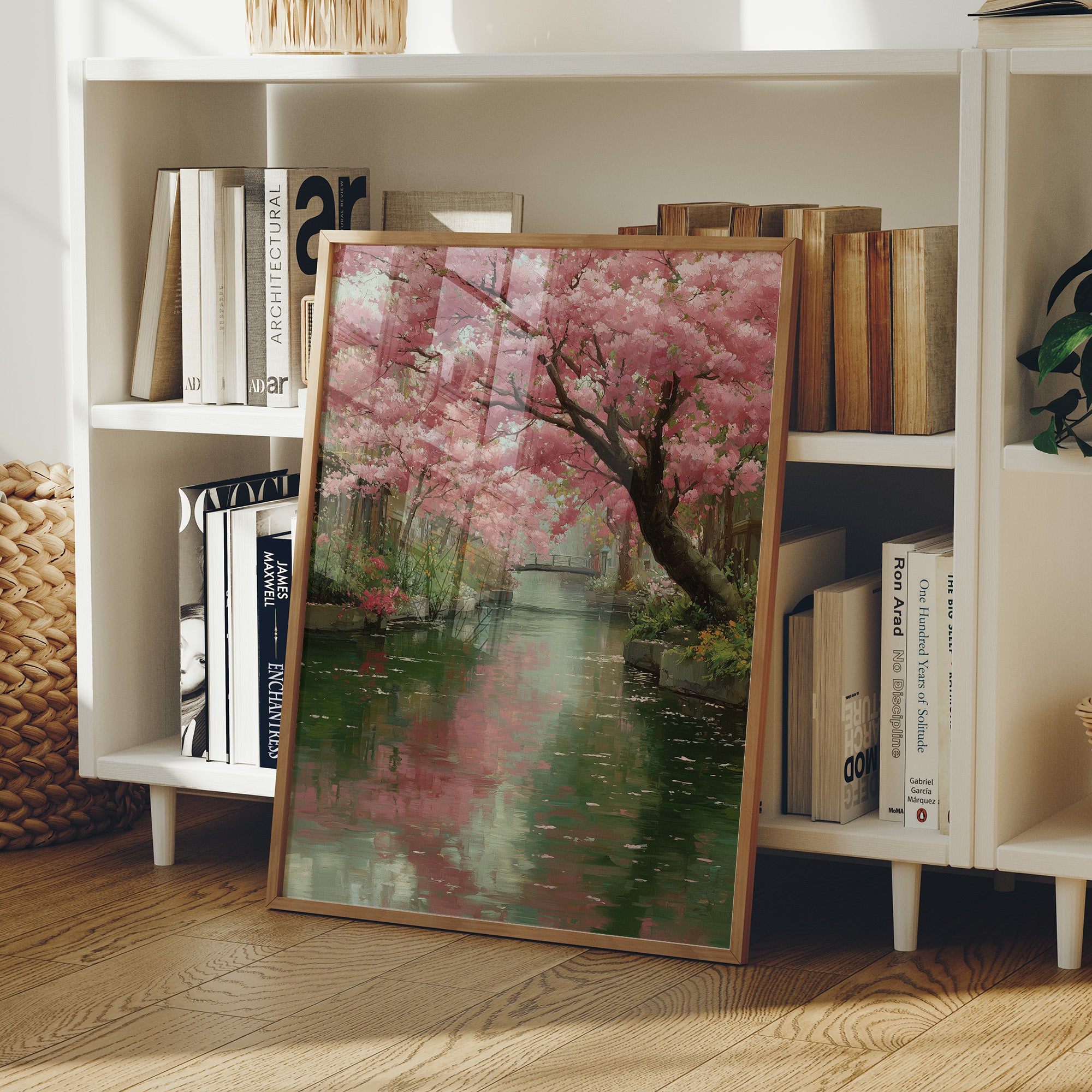 Blossoms Over the Green Canal