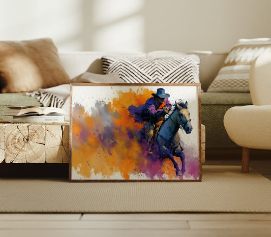 Cowboy in Full Color Burst