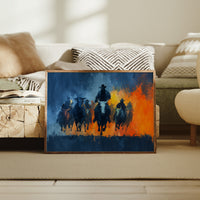 Cattle Drive Through Fire