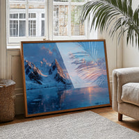 Glacial Sunset Reflections