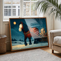 The Cart Horse's Moonlit Walk