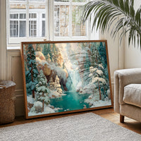 Frozen Falls in the Pines