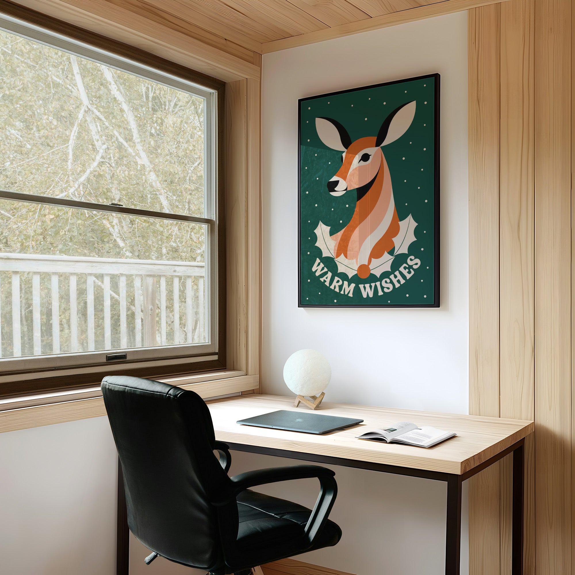 Modernist Deer Portrait