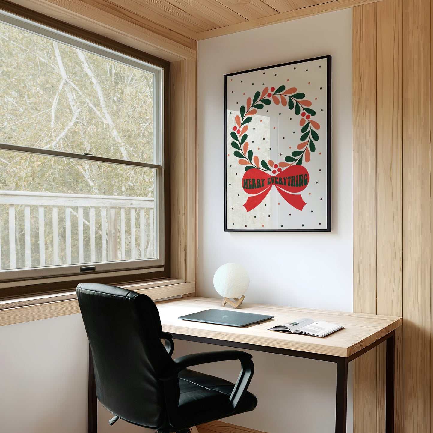 Modernist Wreath Portrait
