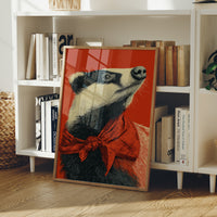 Badger in Crimson Wild