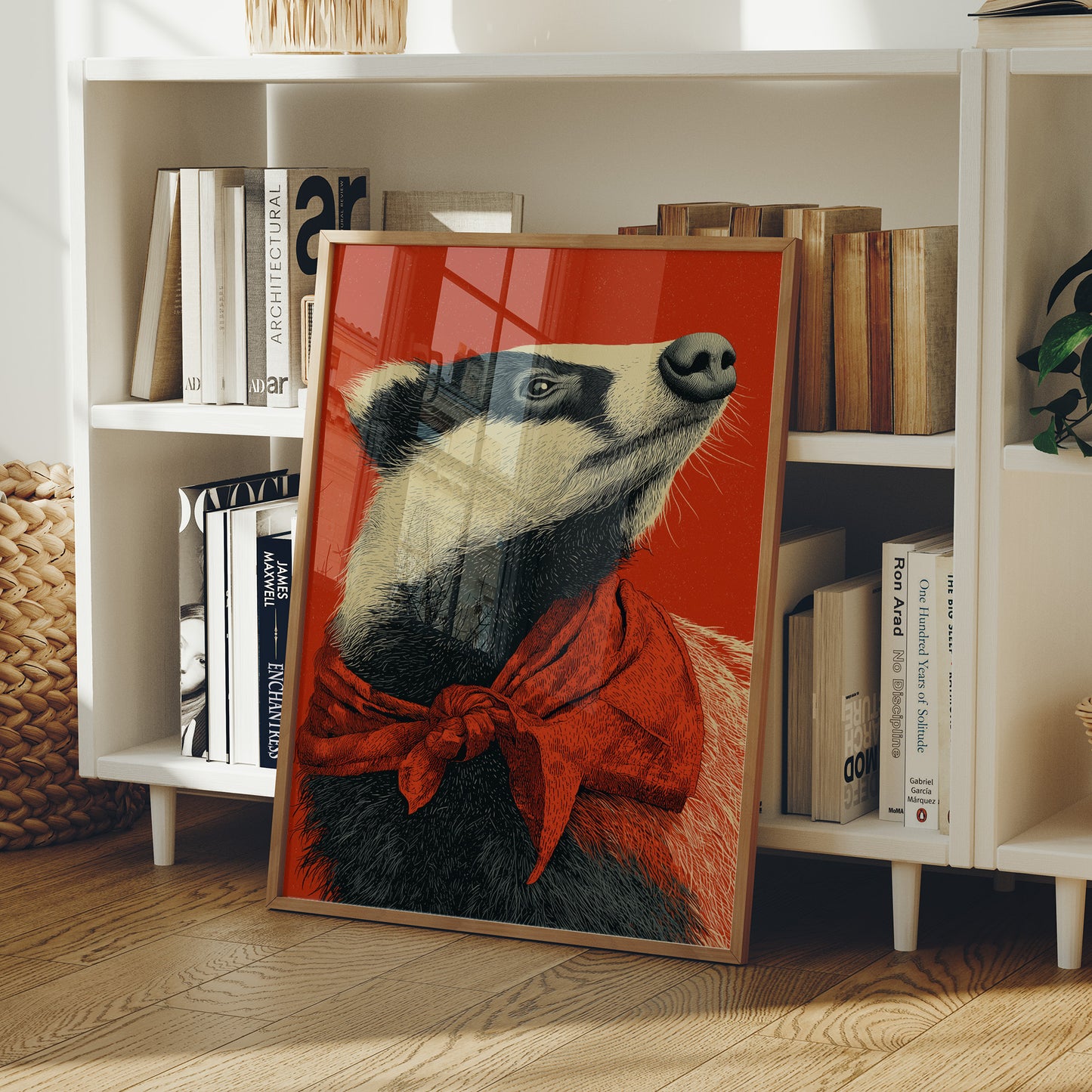 Badger in Crimson Wild