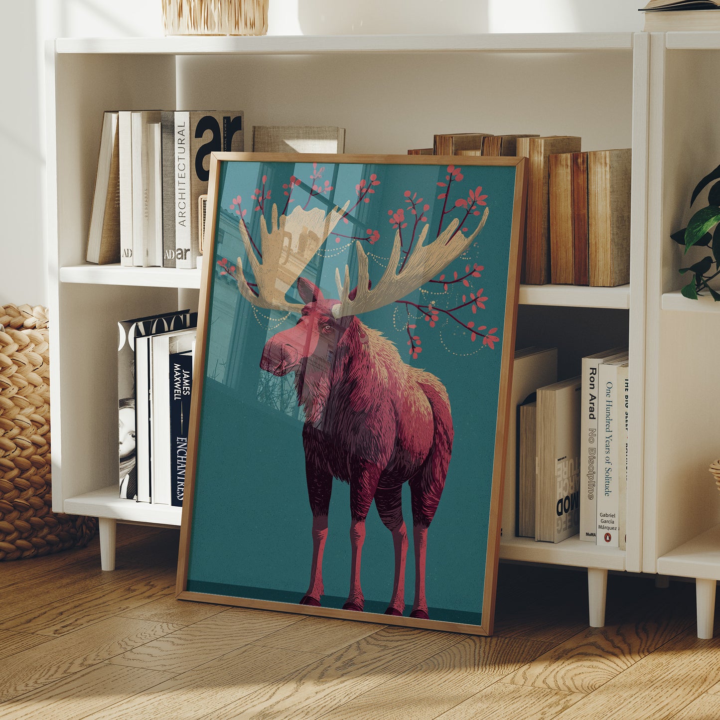 Moose Adorned in Berries