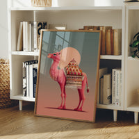 Pink Camel at Sunset