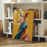 Kangaroo in Color Waves