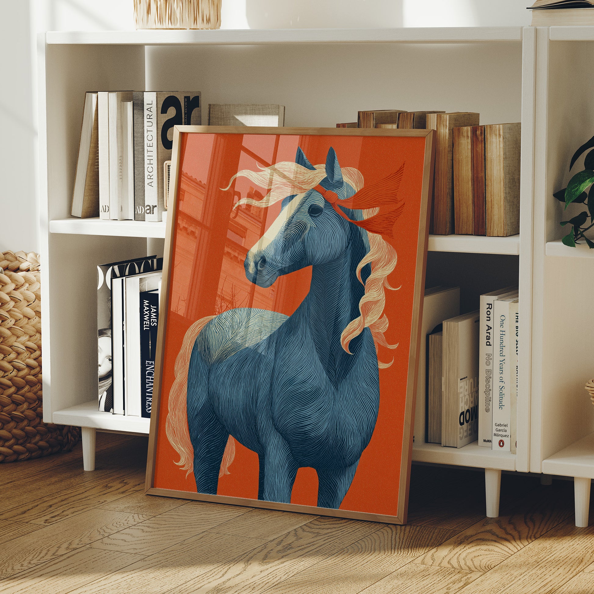 Blue Horse, Fire-Toned Mane