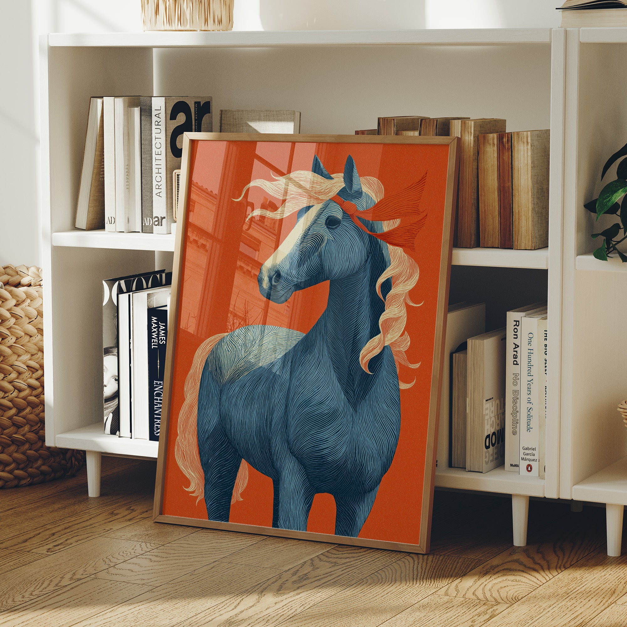 Blue Horse, Fire-Toned Mane
