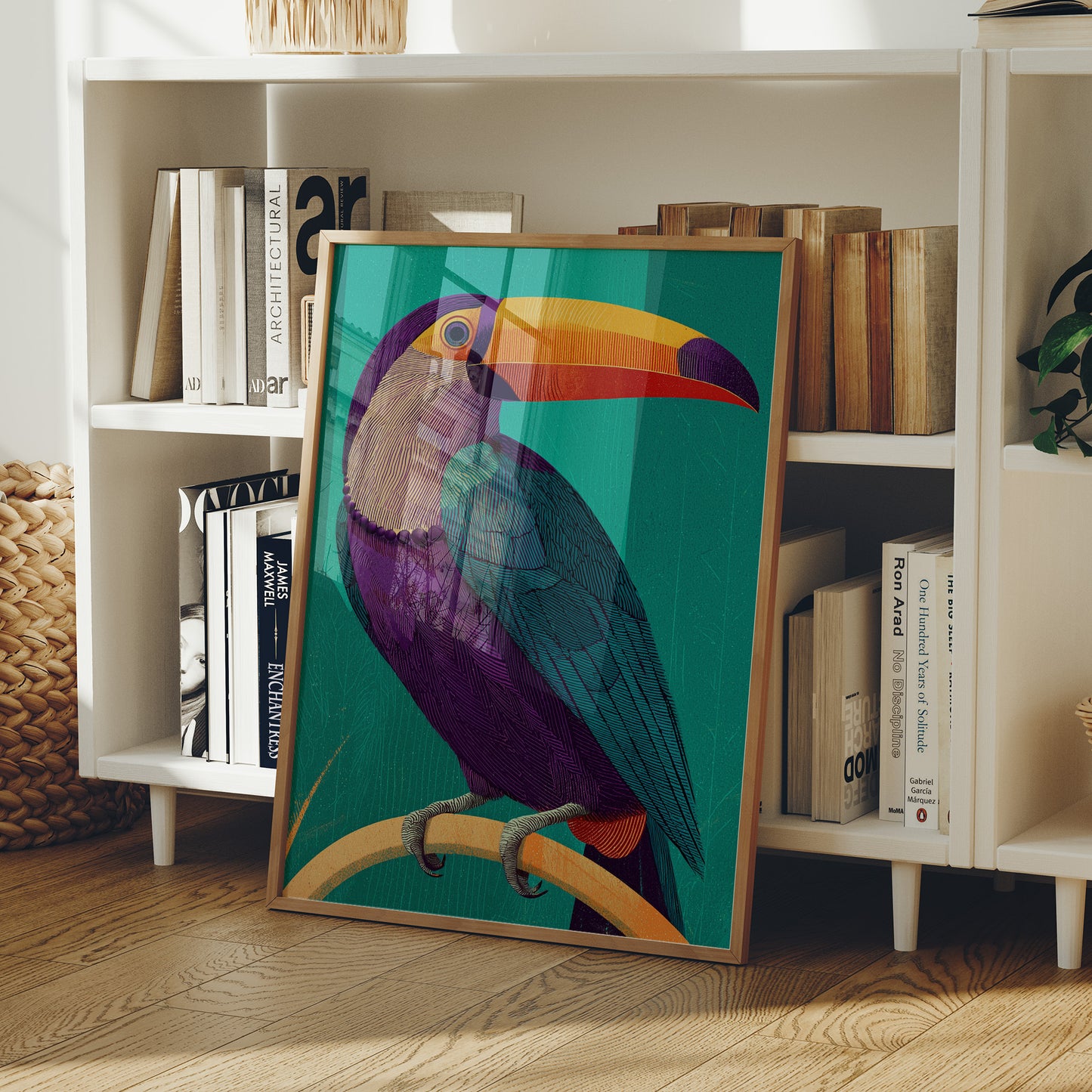 Toucan, Teal and Plum