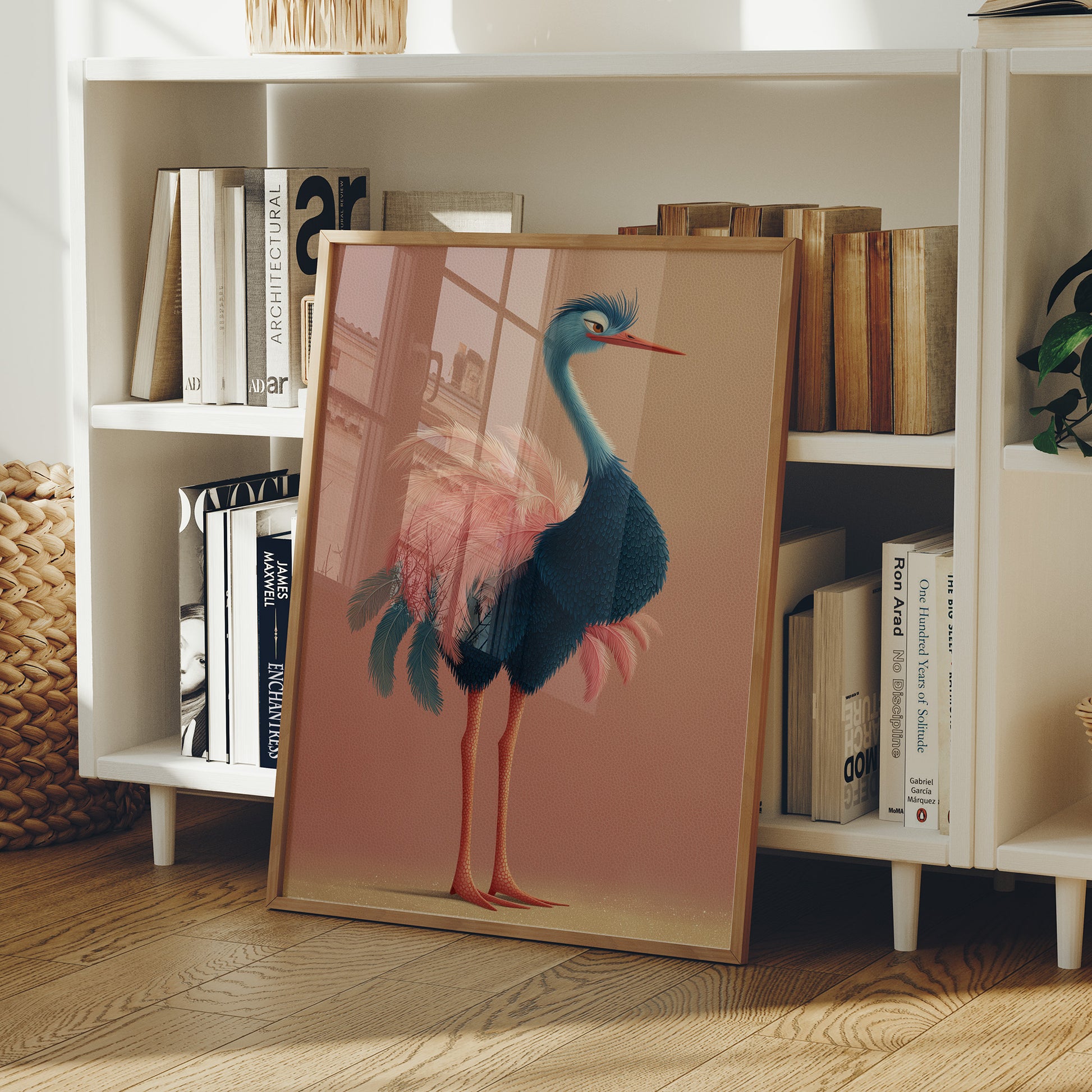 Sleepy Ostrich, Feathers Aflutter