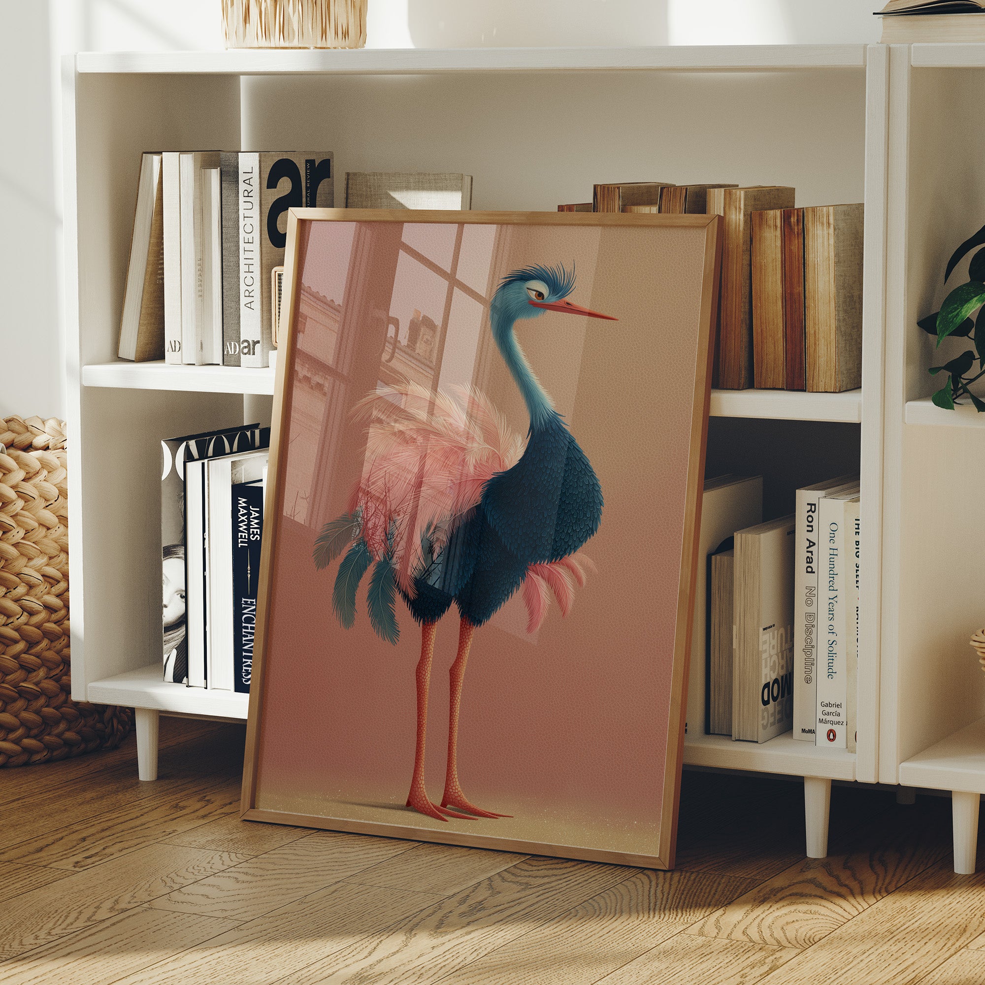 Sleepy Ostrich, Feathers Aflutter
